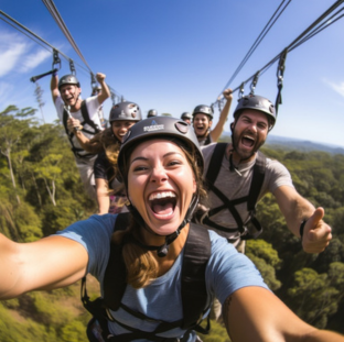 zipline and canopy